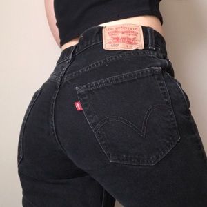 Vintage black mom jeans